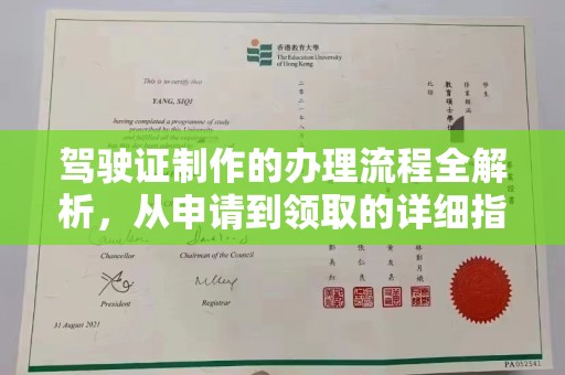西夏驾驶证制作的办理流程全解析，从申请到领取的详细指南